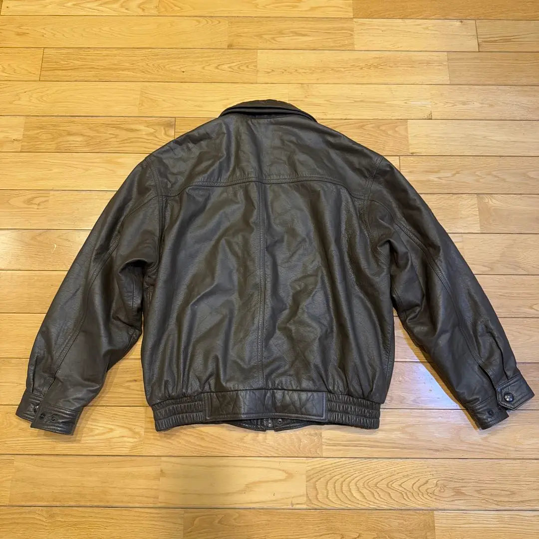 80s vintage! Cowhide leather blouson! SEAHOP CLUB L | 80sビンテージ！牛革レザーブルゾン！SEAHOP CLUB L