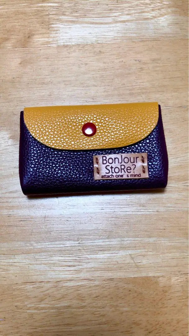 Handmade genuine leather business card holder card case