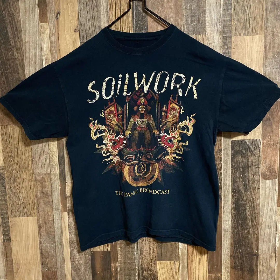 Soilwork Death Metal Band Van T-shirt Men's USA Vintage Short Sleeve T-shirt