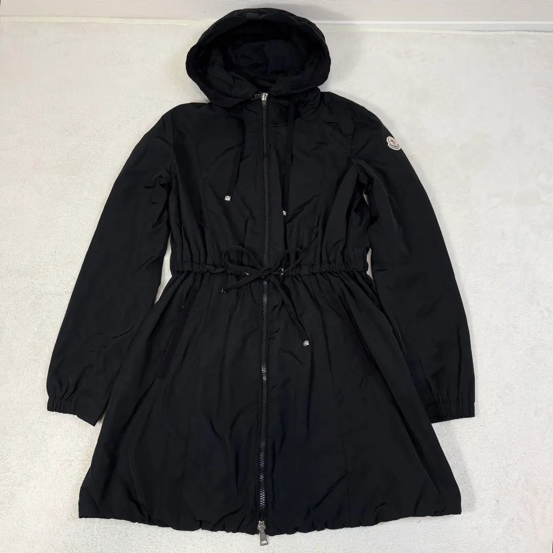 ☆ Extra beautiful goods ☆ MONCLER TOPAZ A Lin Nylon Coat Black Black