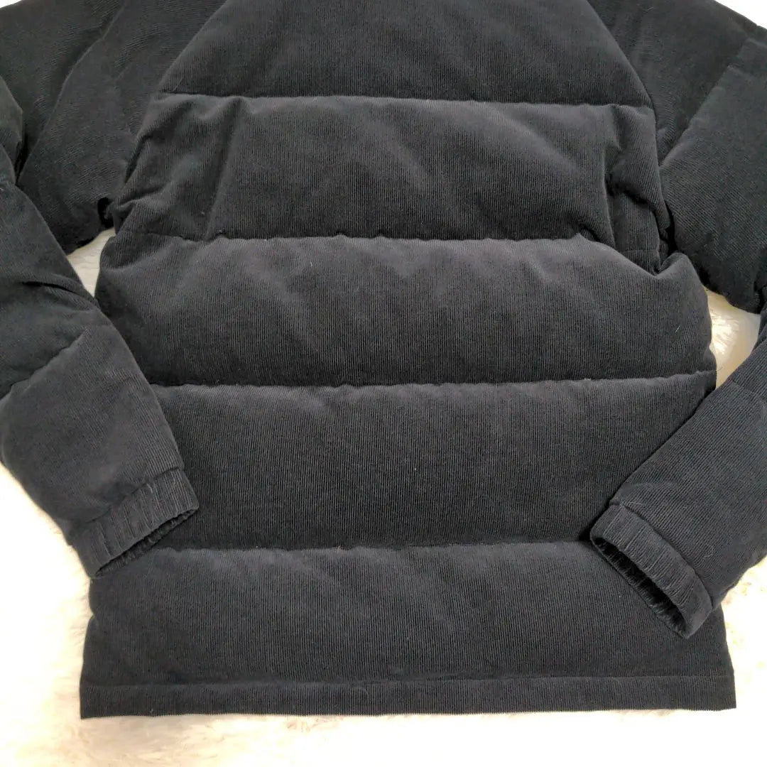 Hide and Seek Down Jacket Corduroy Black M Logo