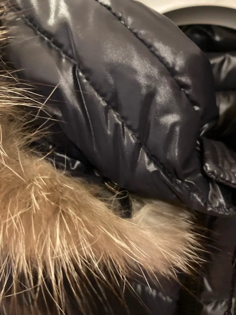 Unused Moncler Full Maras Down Jacket 1 Navy Fur