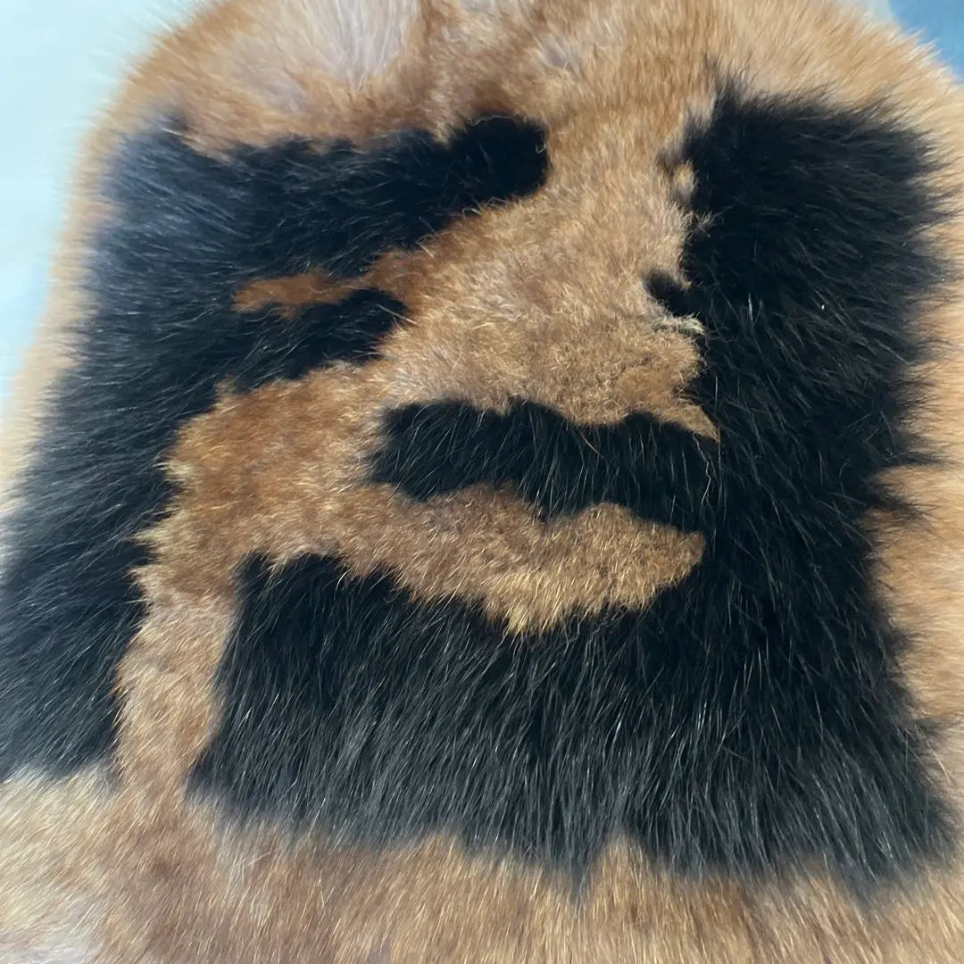 FENDI Fur Muffler Fox Fur & Wool