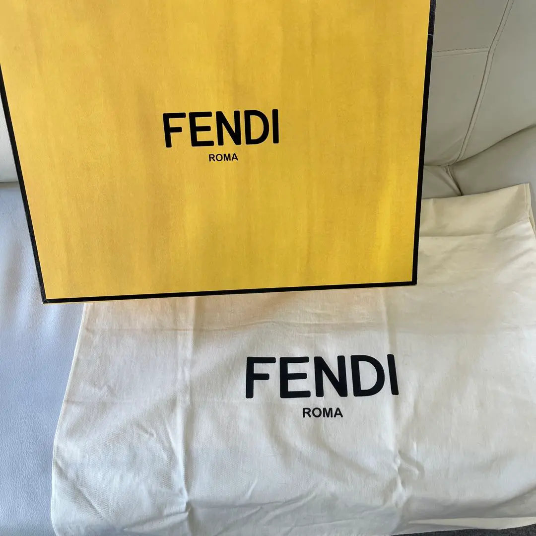 FENDI Fur Muffler Fox Fur & Wool