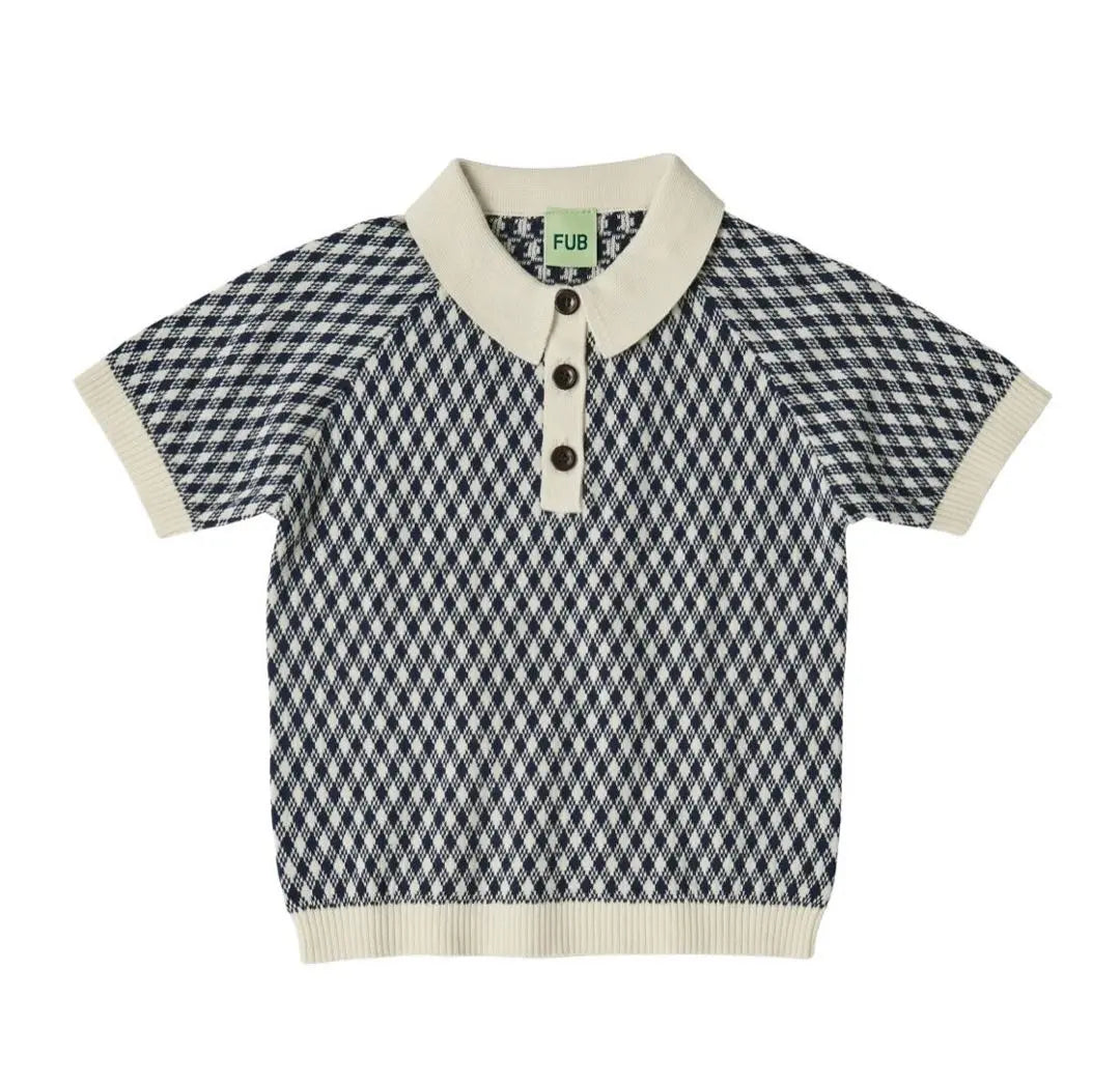 ★Price reduction★New [FUB] Short Sleeves knit /NAVY