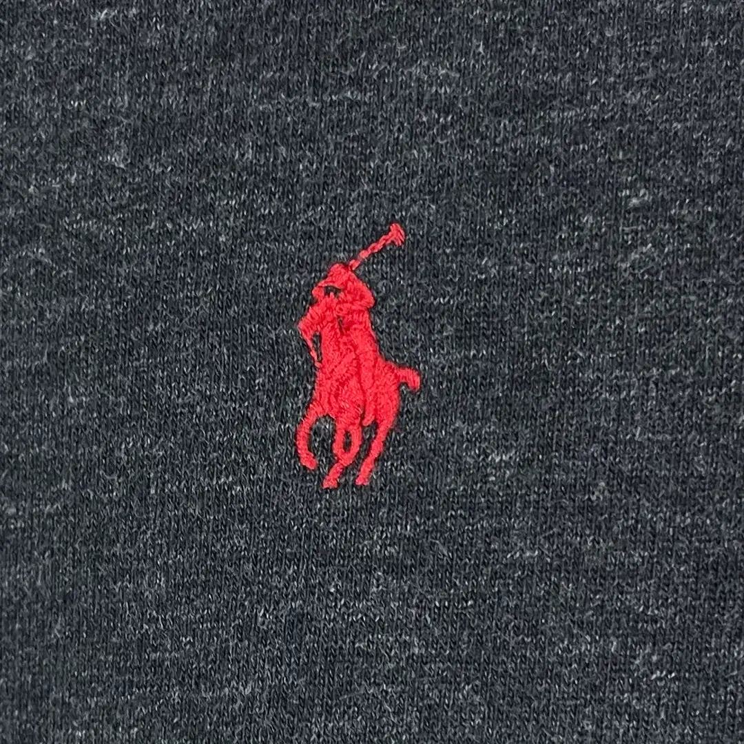 ☆Rare☆Current Tag☆Polo Ralph Embroidered Pony Fleece-lined Sweatshirt Dark Gray