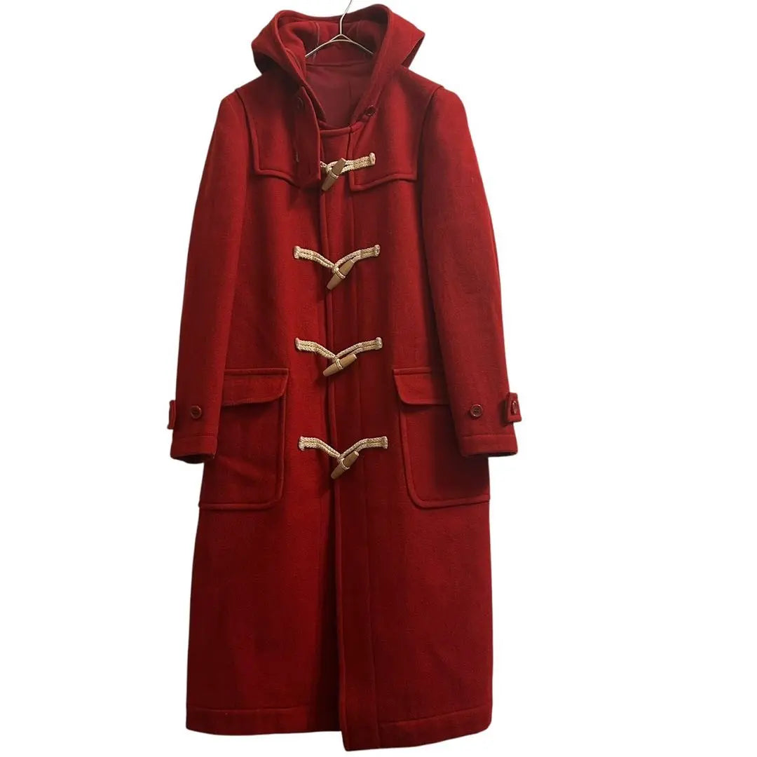 INED Hooded Duffel Coat Made in Japan M Red