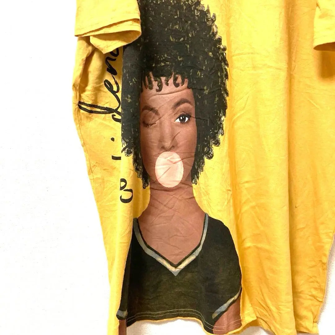 Camiseta de hombre de ropa vieja Afro IZZY &amp; LIV Yellow 3XL