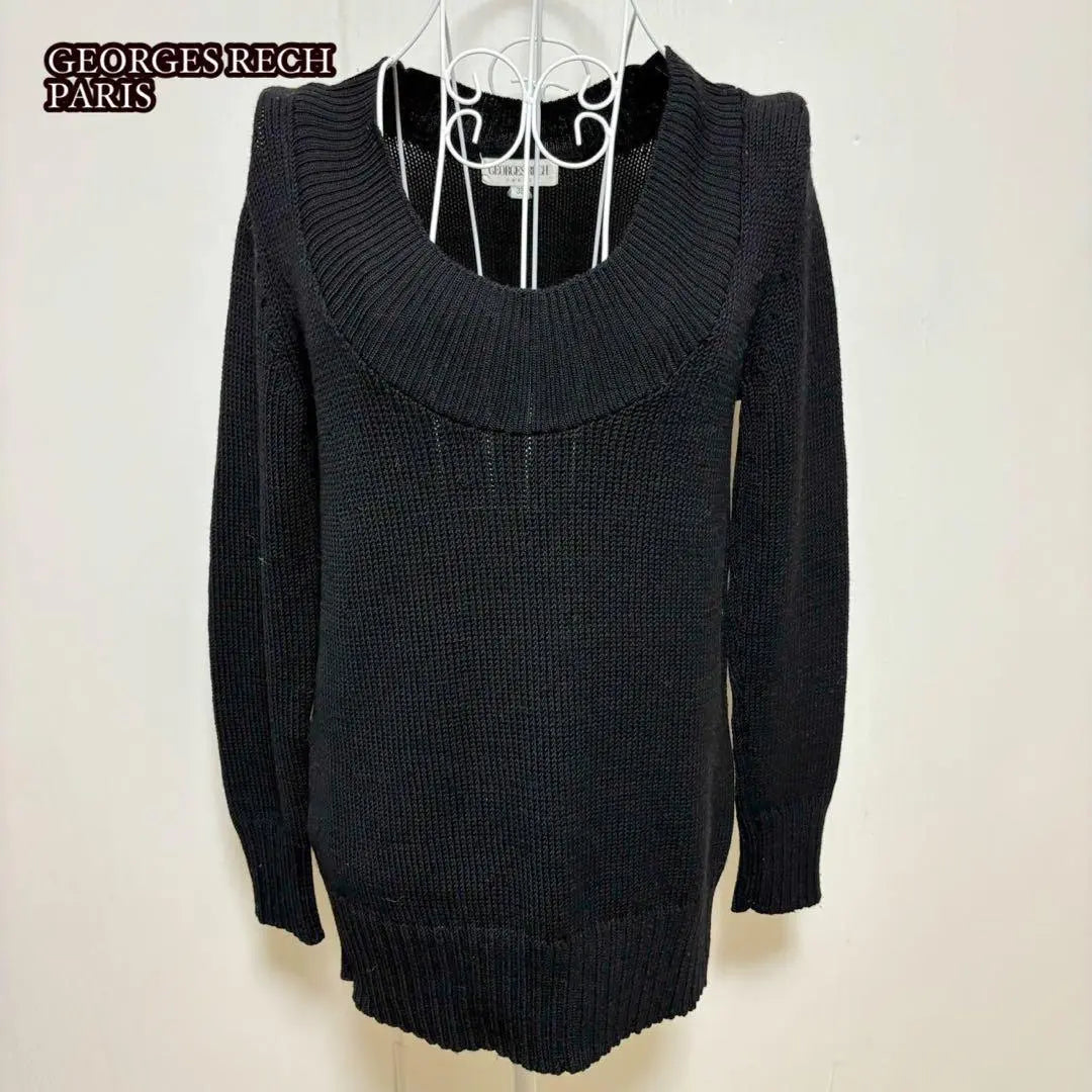 ⚫︎Jersey de punto estilo túnica GEORGES RECH PARIS (38) Lana