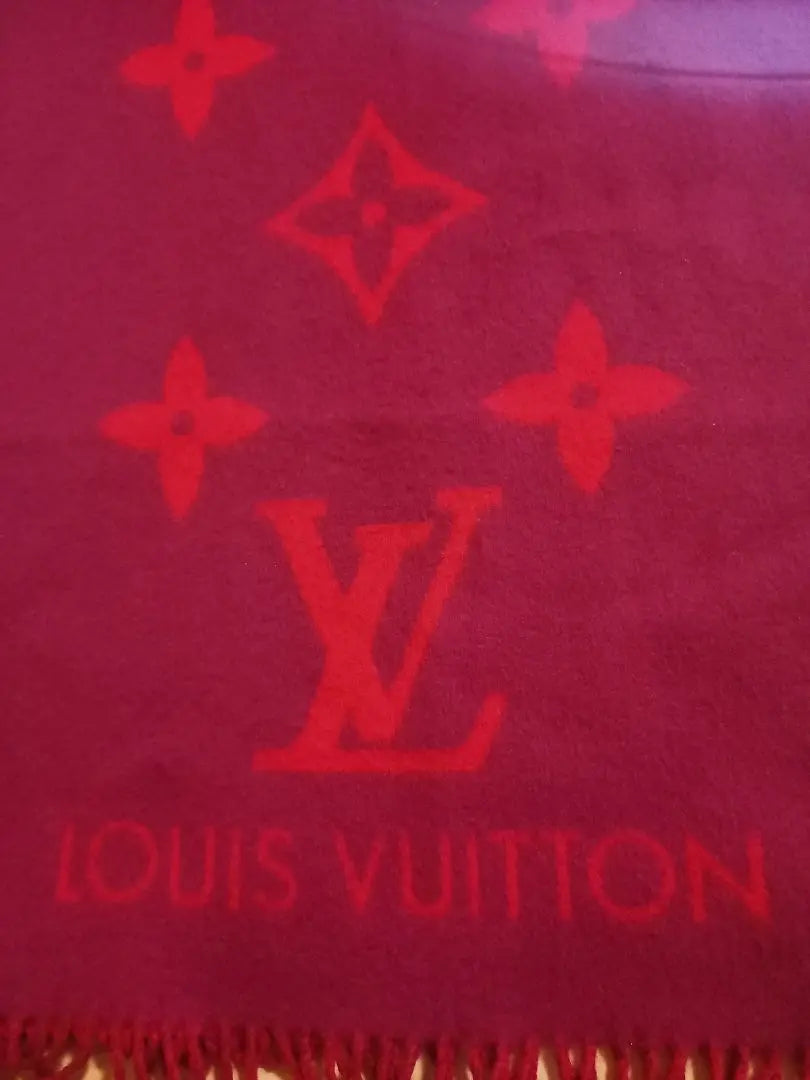 ¡En buen estado! Bufanda de cachemira Louis Vuitton Echarple Reykjavik, M75505