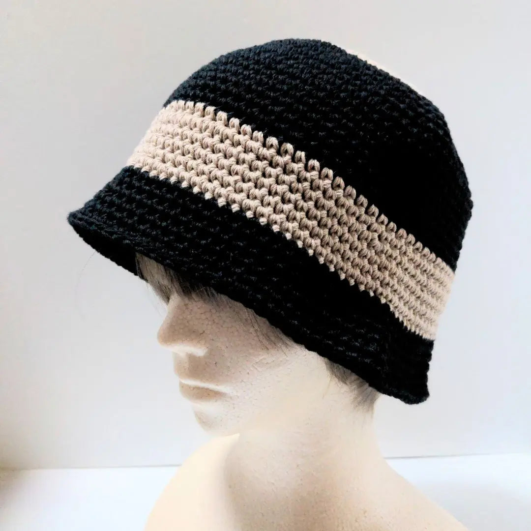 Crusher hat bucket hat crochet hat large size korean cotton hat