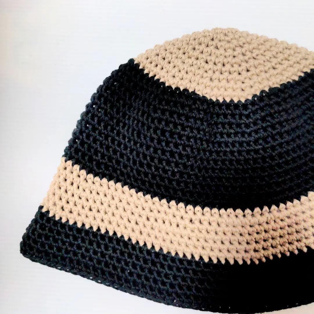 Crusher hat bucket hat crochet hat large size korean cotton hat