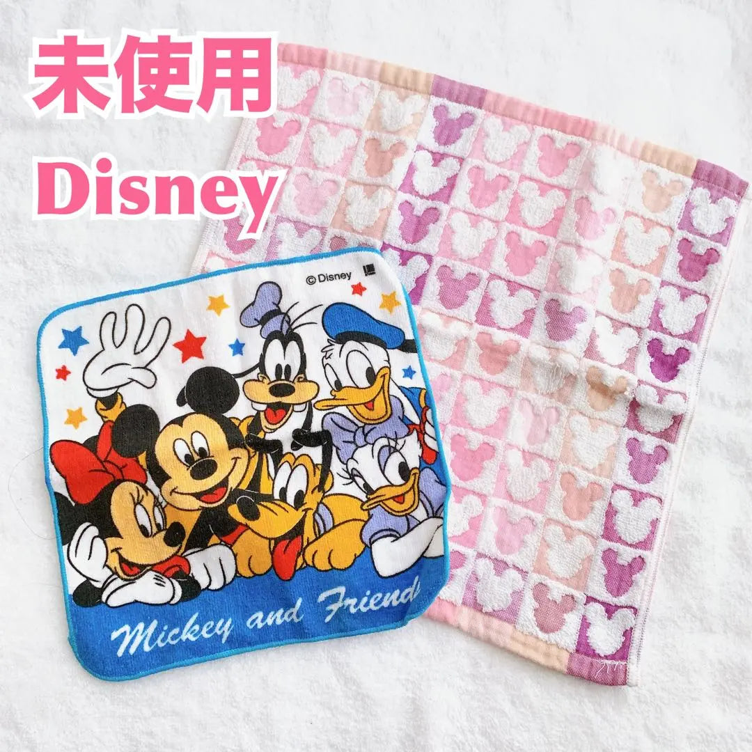 [2 unused] Disney Hand Towel Set Handkerchief for Women