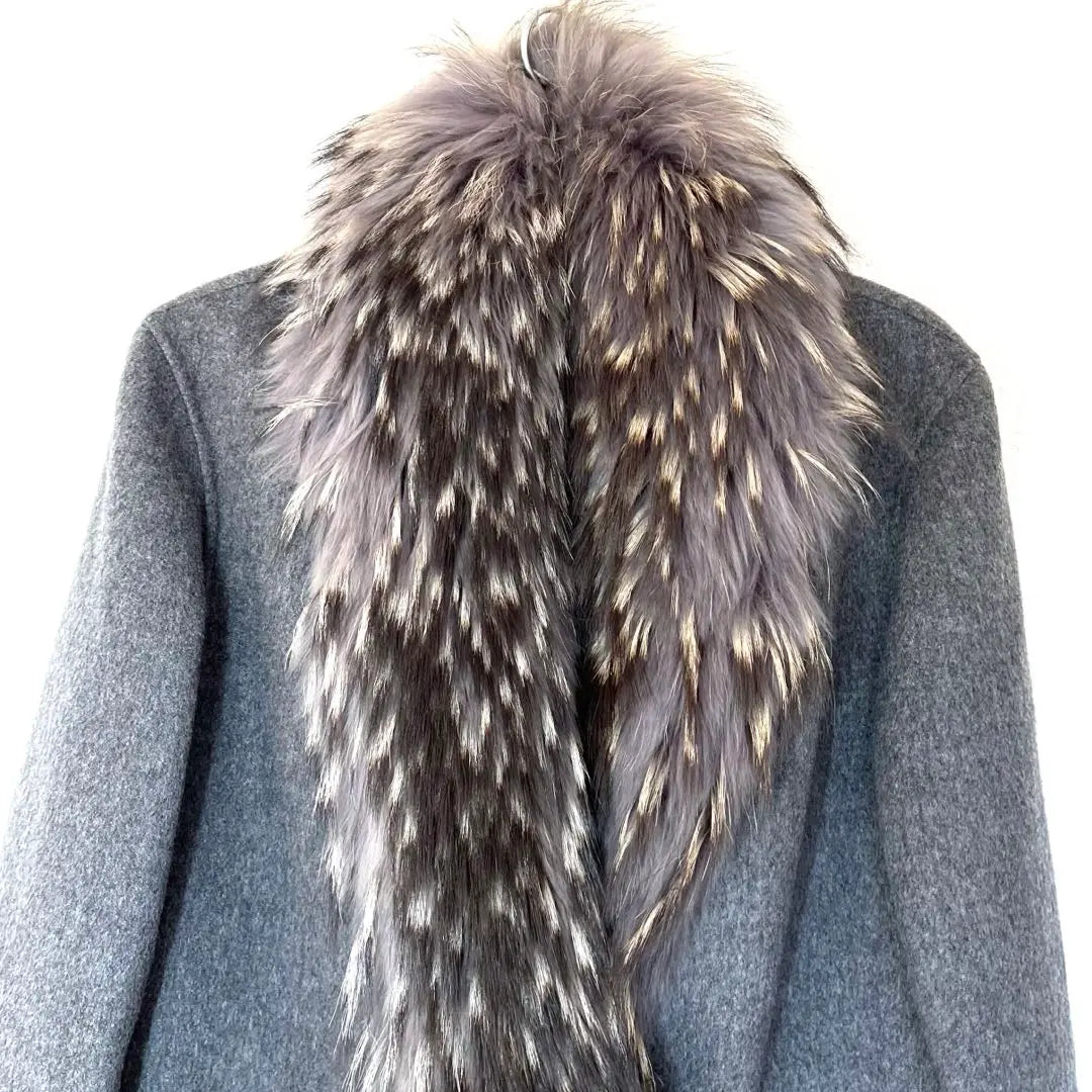 Noble French made SAM-RONE Fin Raccoon Fur Coat