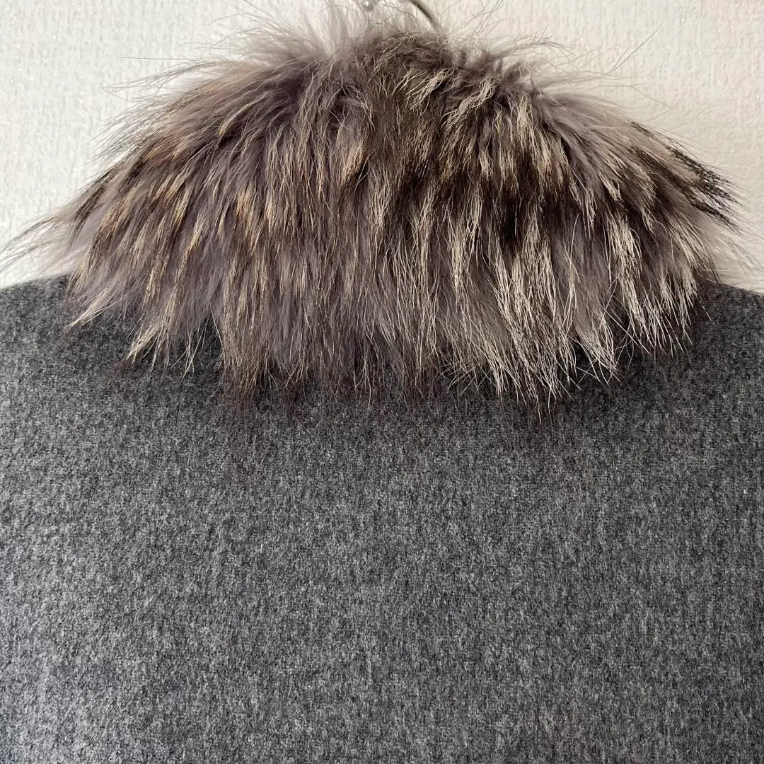 Noble French made SAM-RONE Fin Raccoon Fur Coat