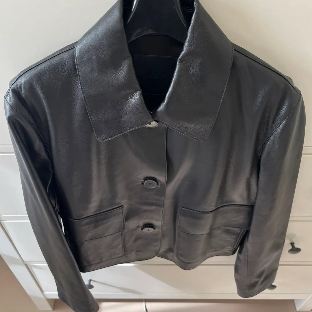 Massimo Dutti Nappa Leather Jacket S Size