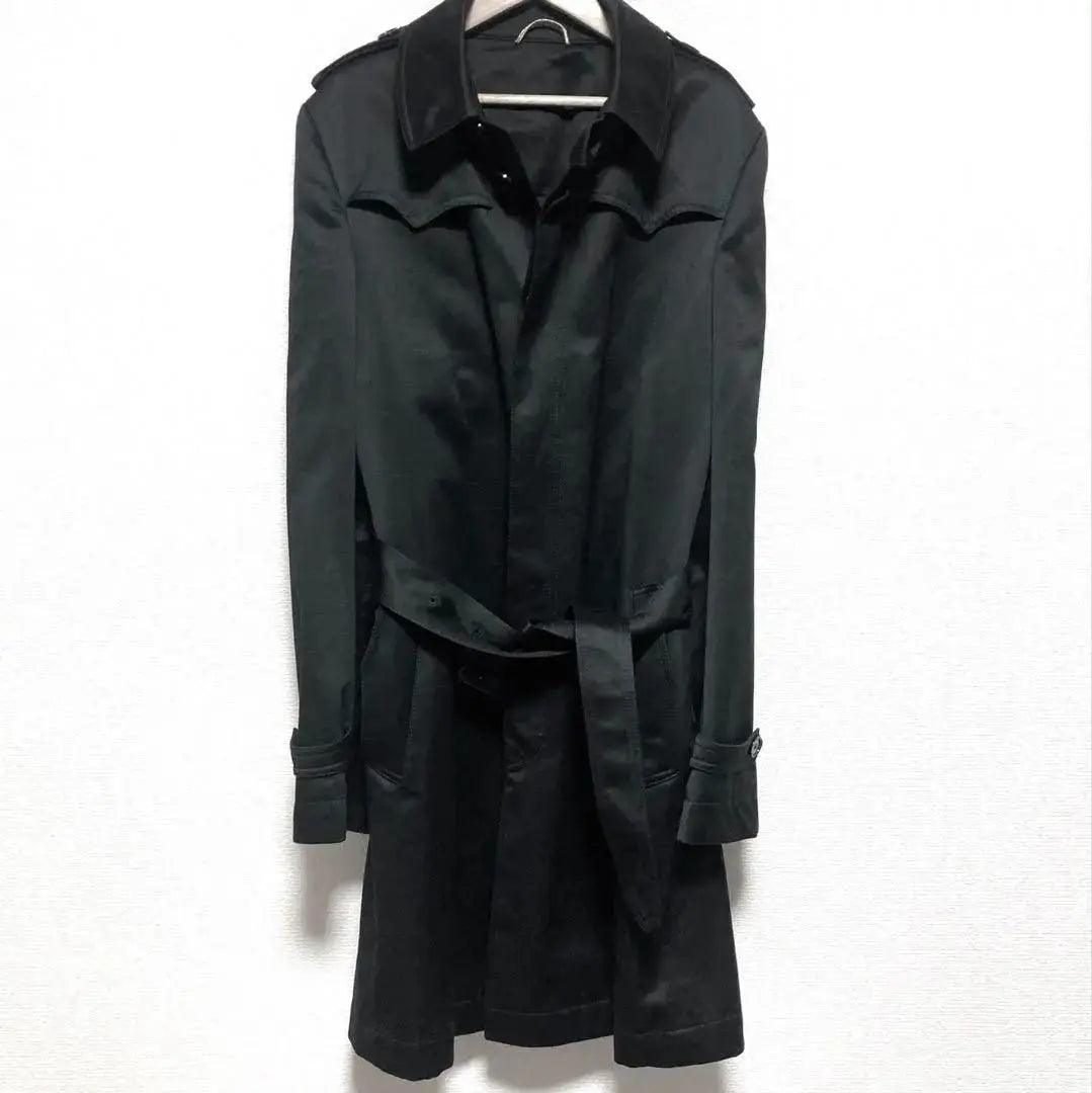 Burberry Trench Coat, Trench Coat, Black, Black, Single