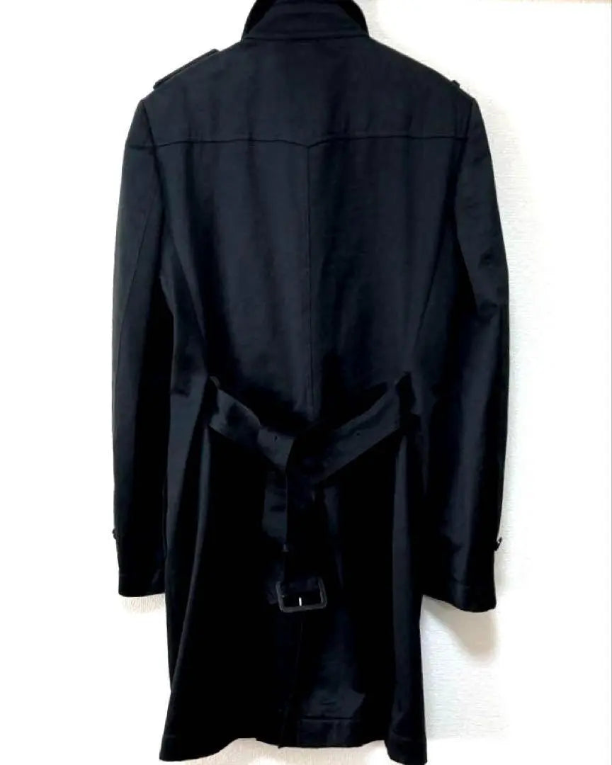 Burberry Trench Coat, Trench Coat, Black, Black, Single