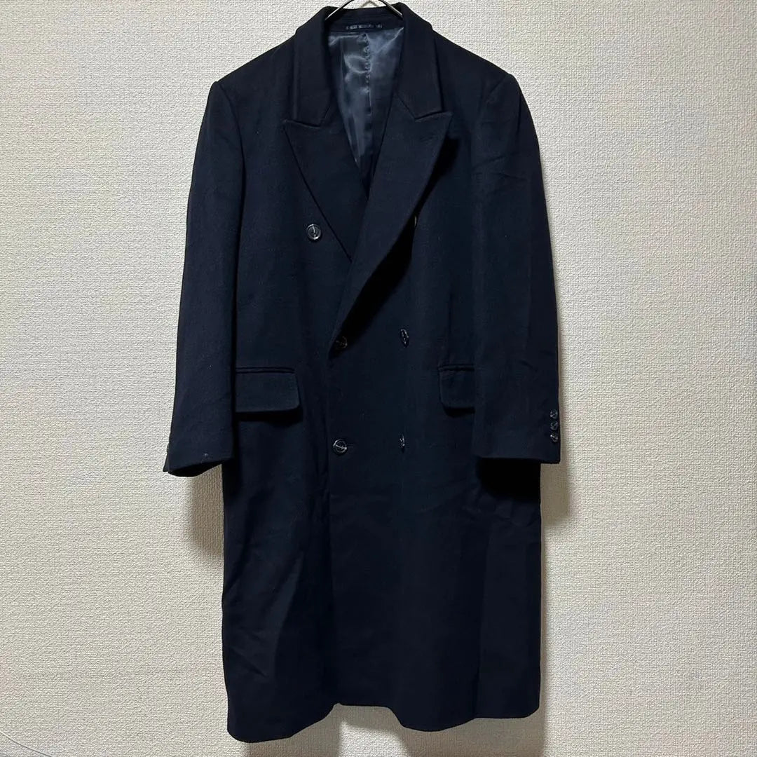 BELTA BUONO 100% cashmere double chester coat M