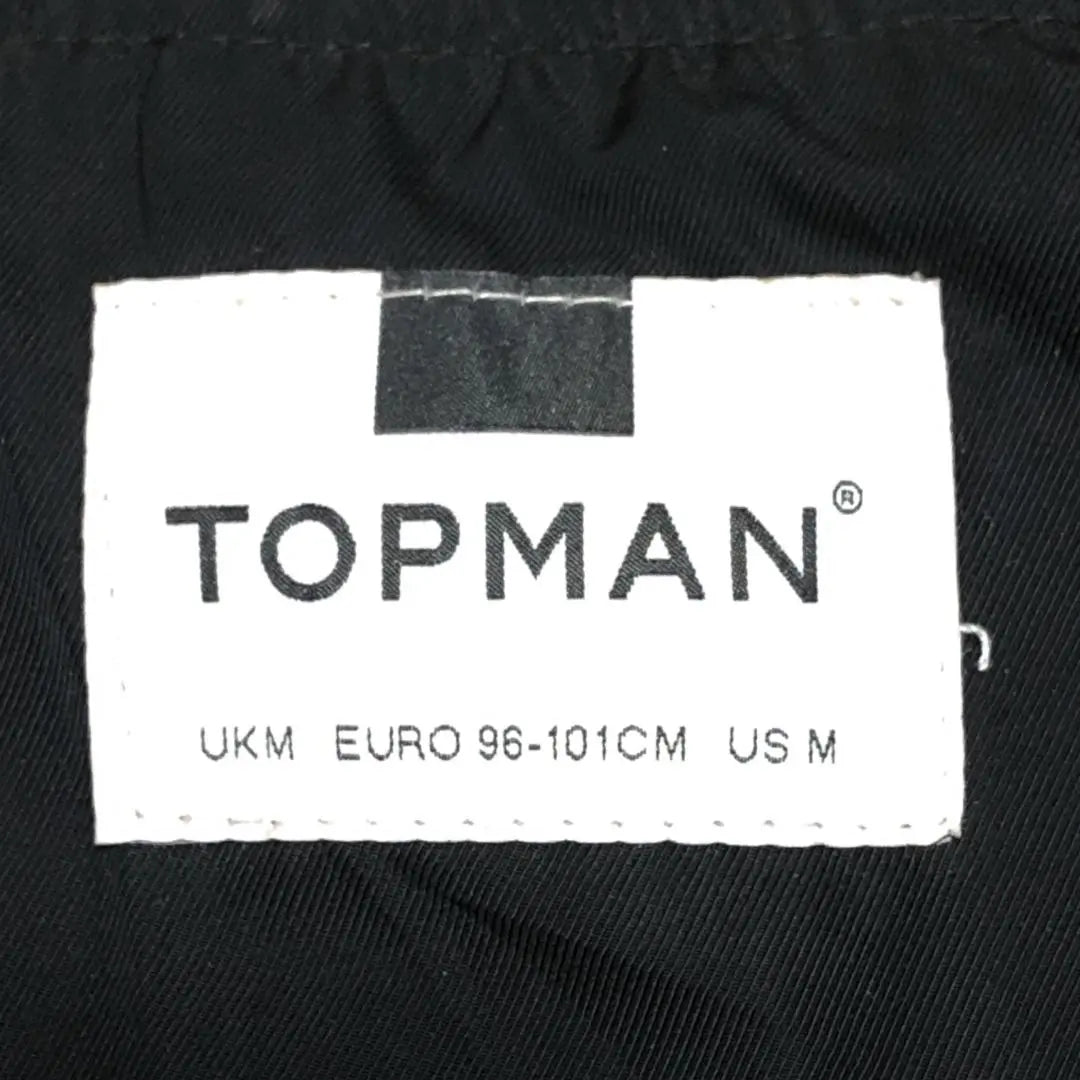 British Topman Nylon Jacket Blouson Black MA-1 Euro CF1①