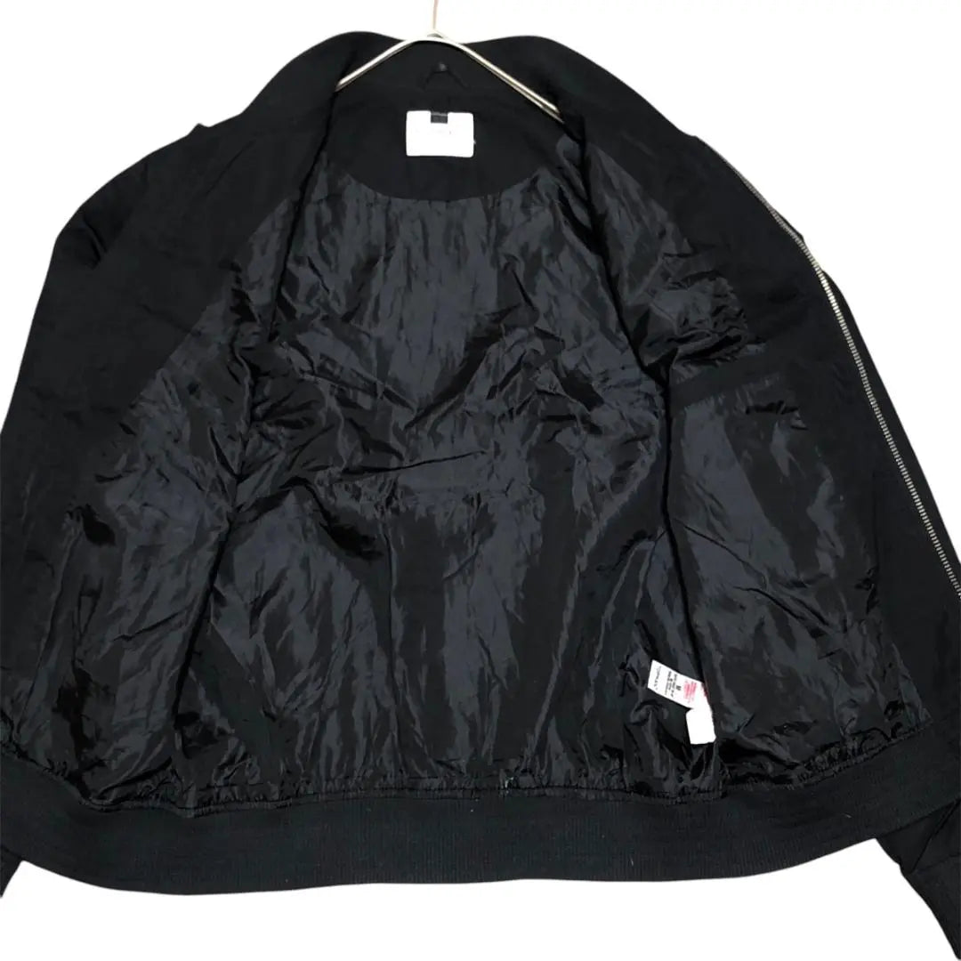 British Topman Nylon Jacket Blouson Black MA-1 Euro CF1①