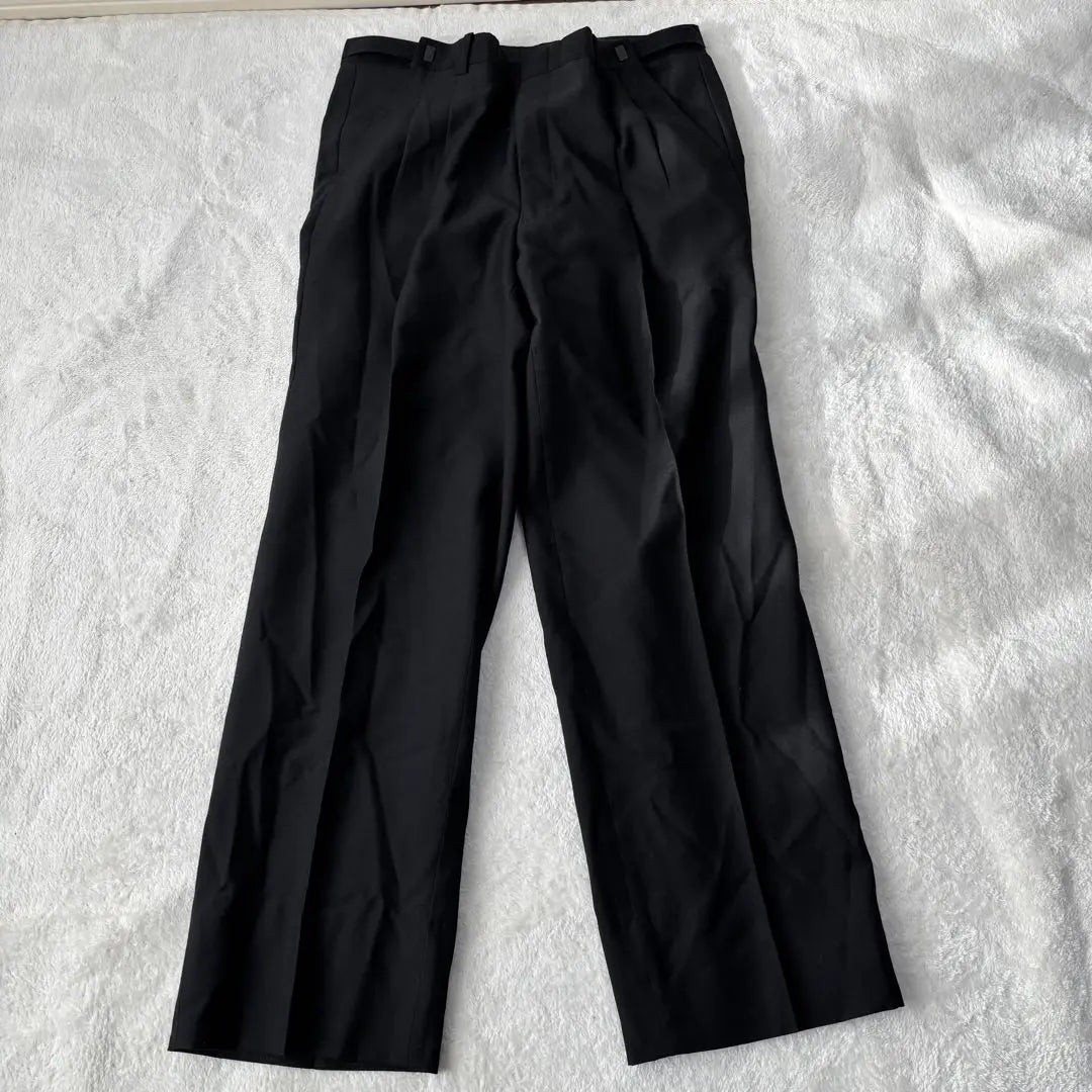 ✨Extremely beautiful✨Aoyama Clothing Double Formal Pants Suit Black Large Size