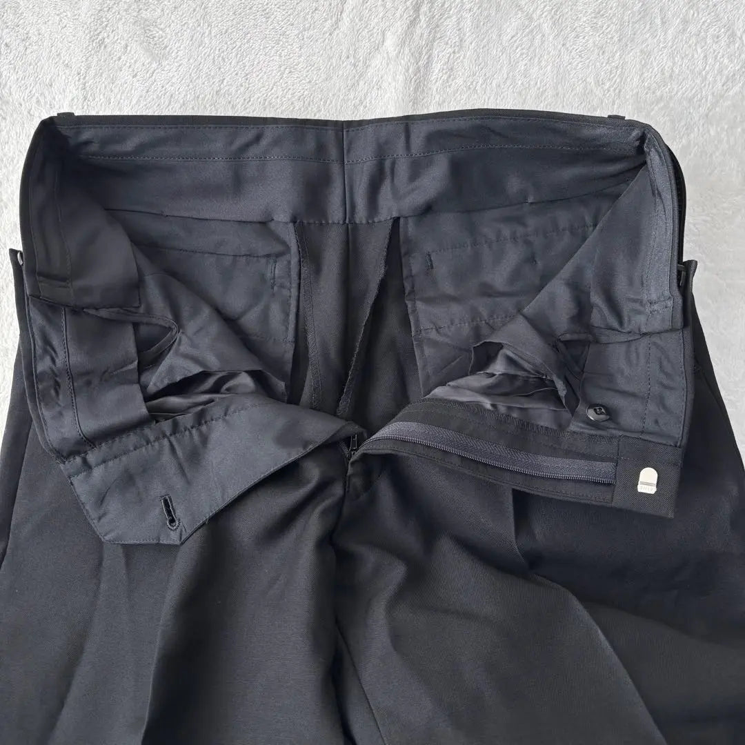 ✨Extremadamente hermoso✨Traje de pantalón formal doble Aoyama Clothing negro talla grande