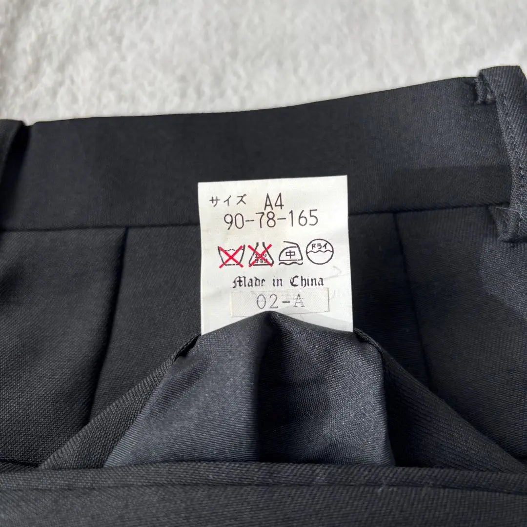 ✨Extremadamente hermoso✨Traje de pantalón formal doble Aoyama Clothing negro talla grande