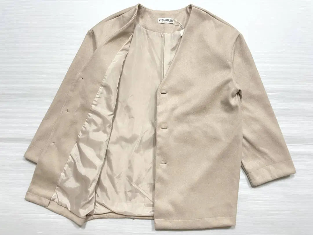 New AYS AIYISHANGFUSHI Collarless Coat Korean Brand