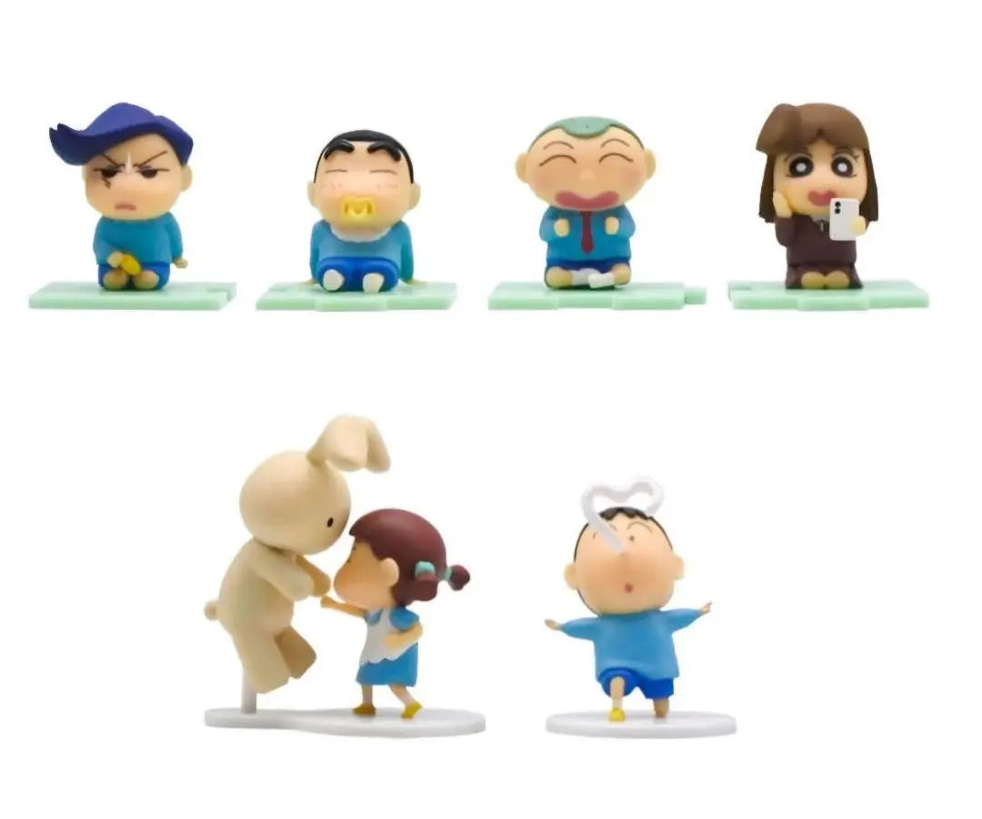 Korea-only Crayon Shin-chan Figure Shin-chan Ai-chan Shiro Set