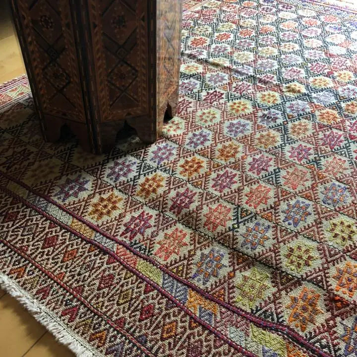 Alfombra antigua Kilim Konyaji Jim