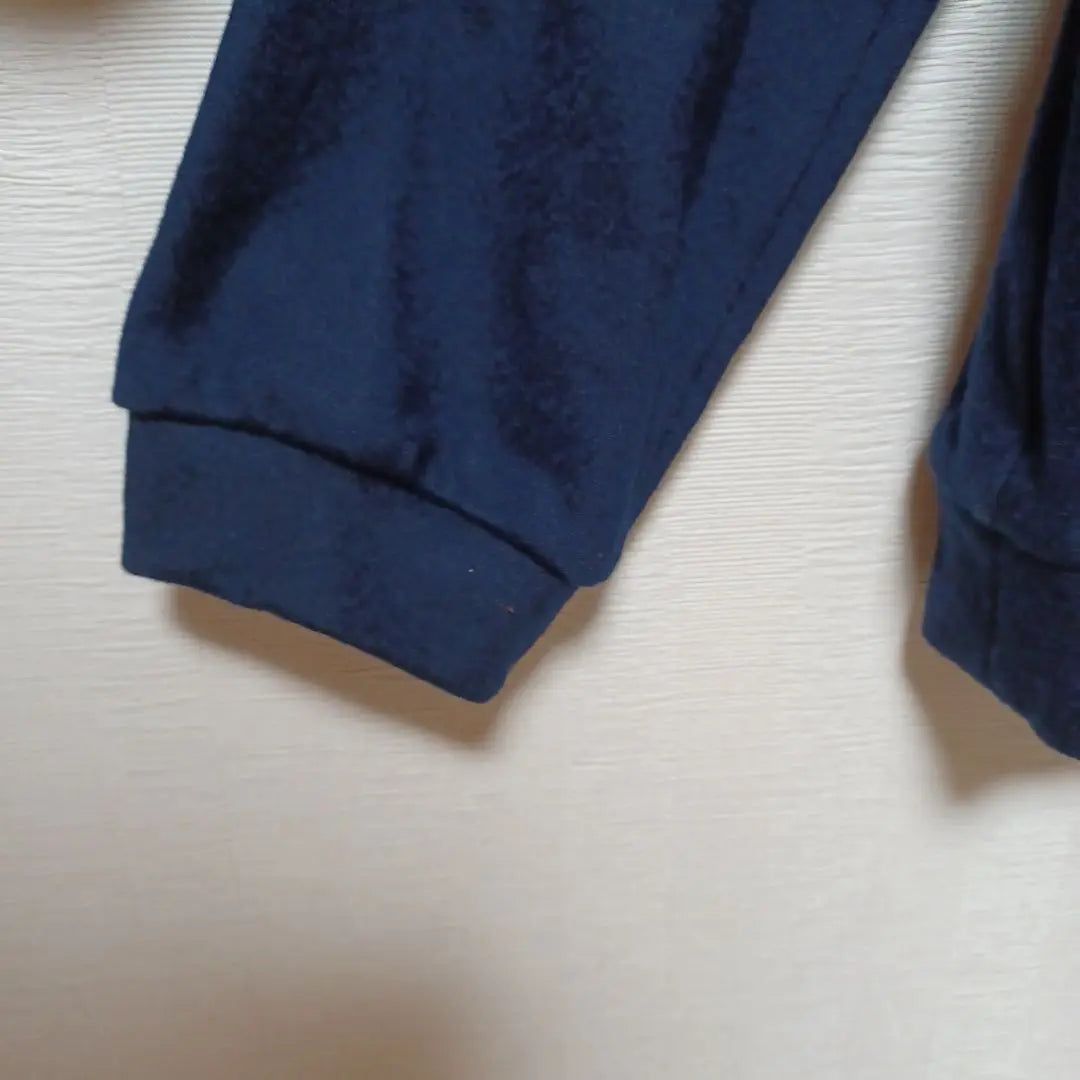 ⑨Topies Atelier Doll Hoodie Logo Embroidered Tops Front Button Navy Red