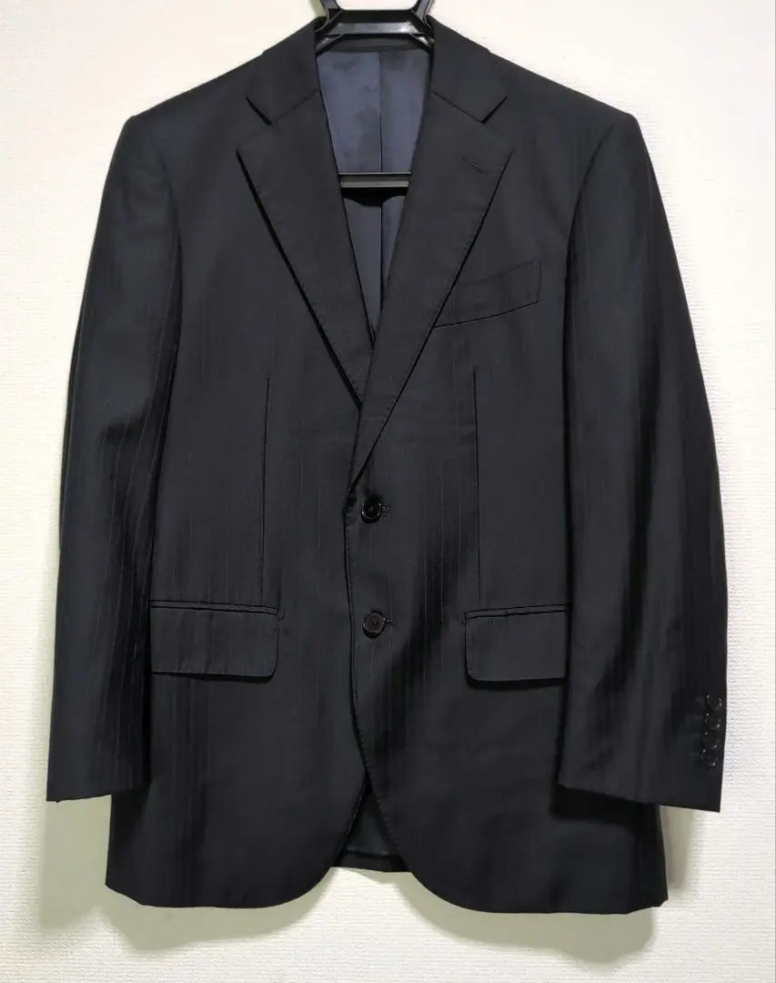 Superb condition ✨️Kanonico luxury fabric Miyuki Tailored jacket Navy Stripe