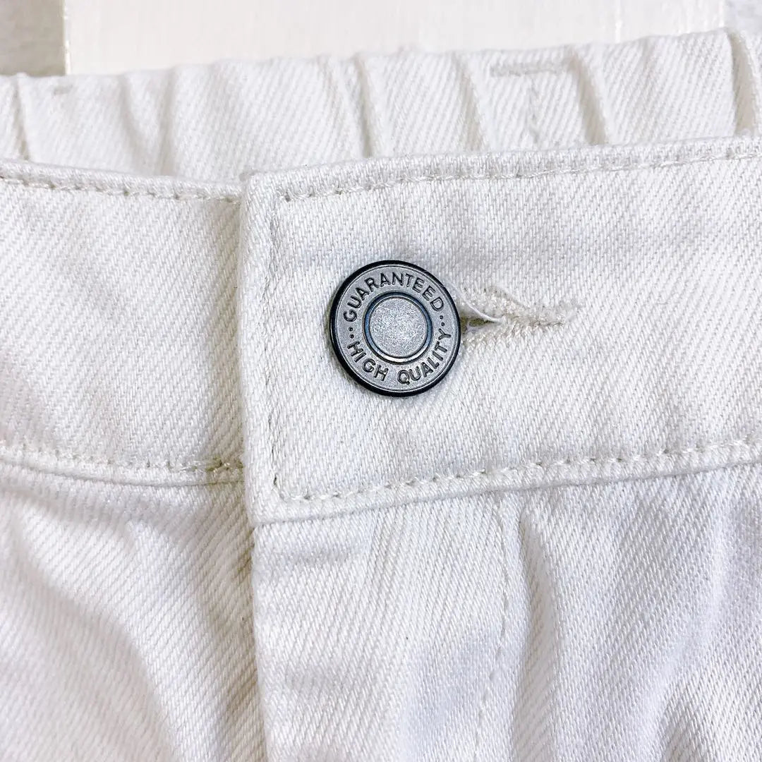 CINEMA CLUB Casual Pants L White White Cotton