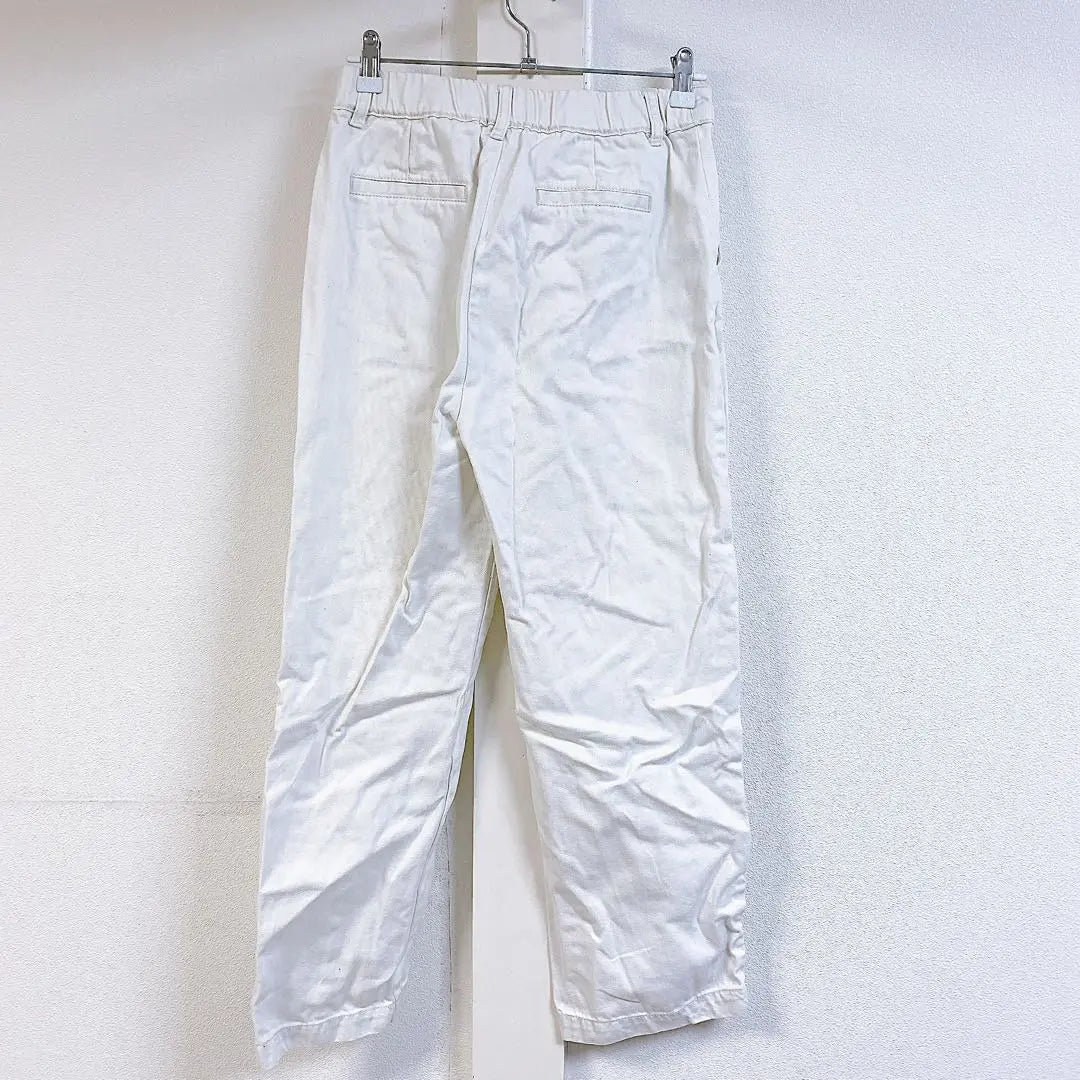 CINEMA CLUB Casual Pants L White White Cotton