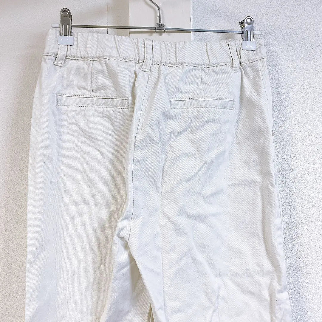 CINEMA CLUB Casual Pants L White White Cotton