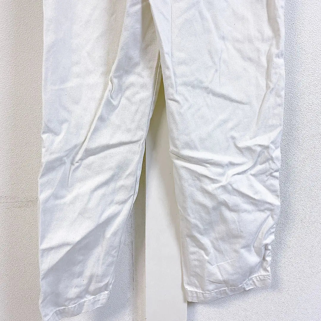 CINEMA CLUB Casual Pants L White White Cotton