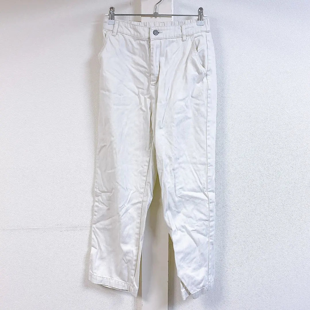 CINEMA CLUB Casual Pants L White White Cotton