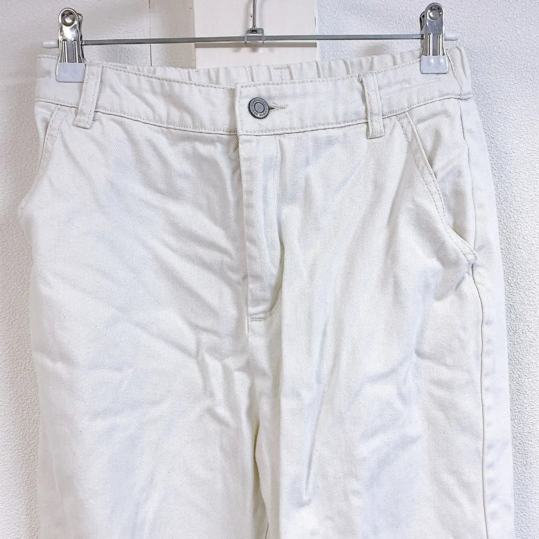 CINEMA CLUB Casual Pants L White White Cotton