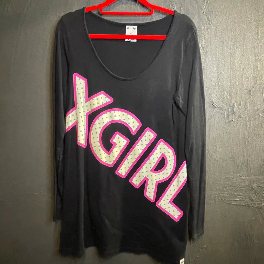 X-GIRL X-GIRL Long Sleeve Cut and Sew Size 2