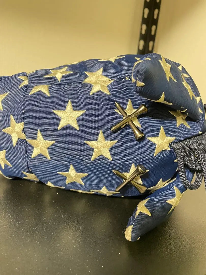 Monji MONZEE Head Cover American Star -shaped Flag USA Vintage Processing