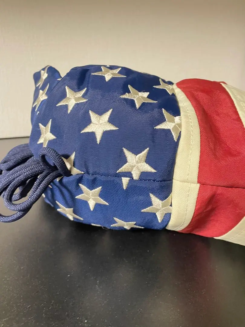 Monji MONZEE Head Cover American Star -shaped Flag USA Vintage Processing