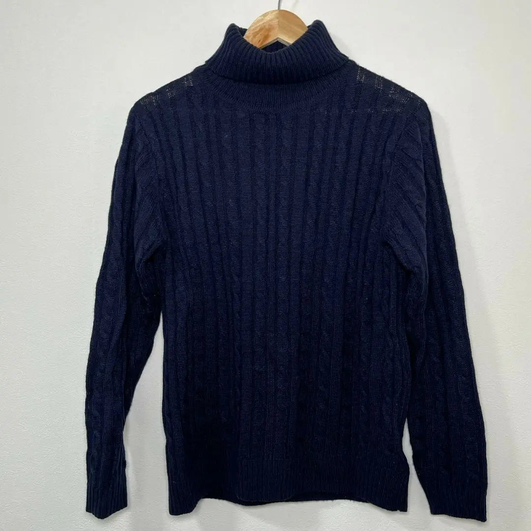 Urban Research Turtleneck Knit Women's 38 Navy Winter and Spring