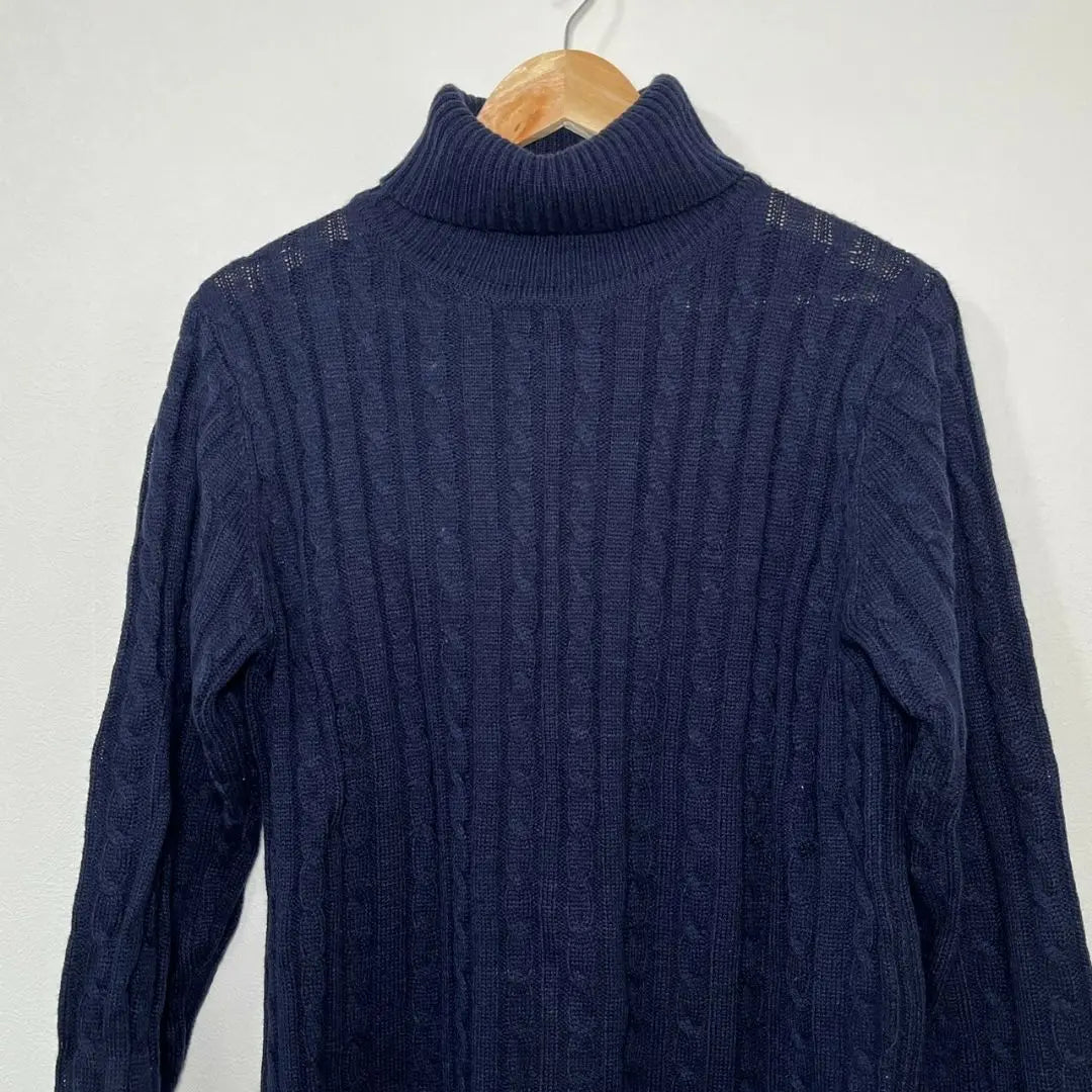 Urban Research Turtleneck Knit Women's 38 Navy Winter and Spring