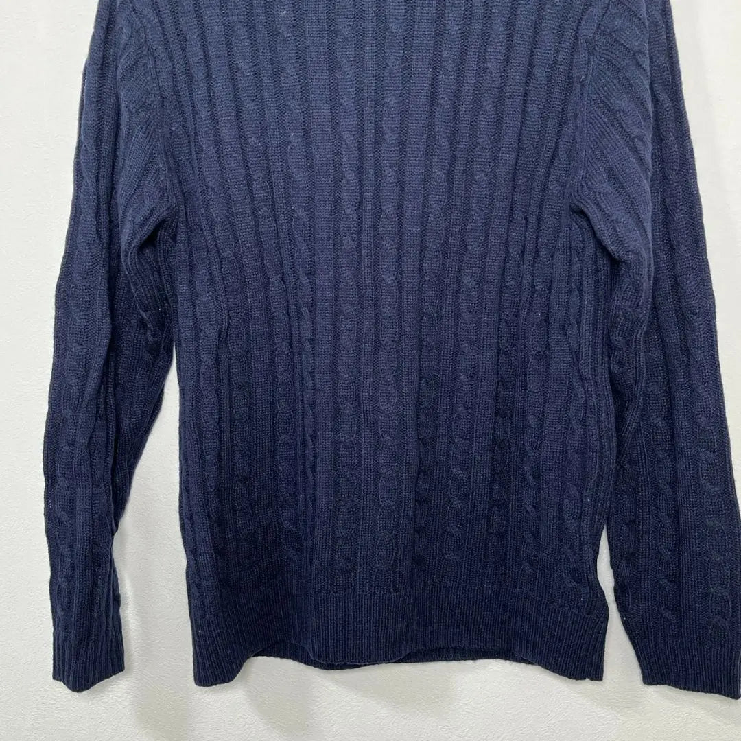 Jersey de cuello alto de Urban Research para mujer, talla 38, azul marino, invierno y primavera