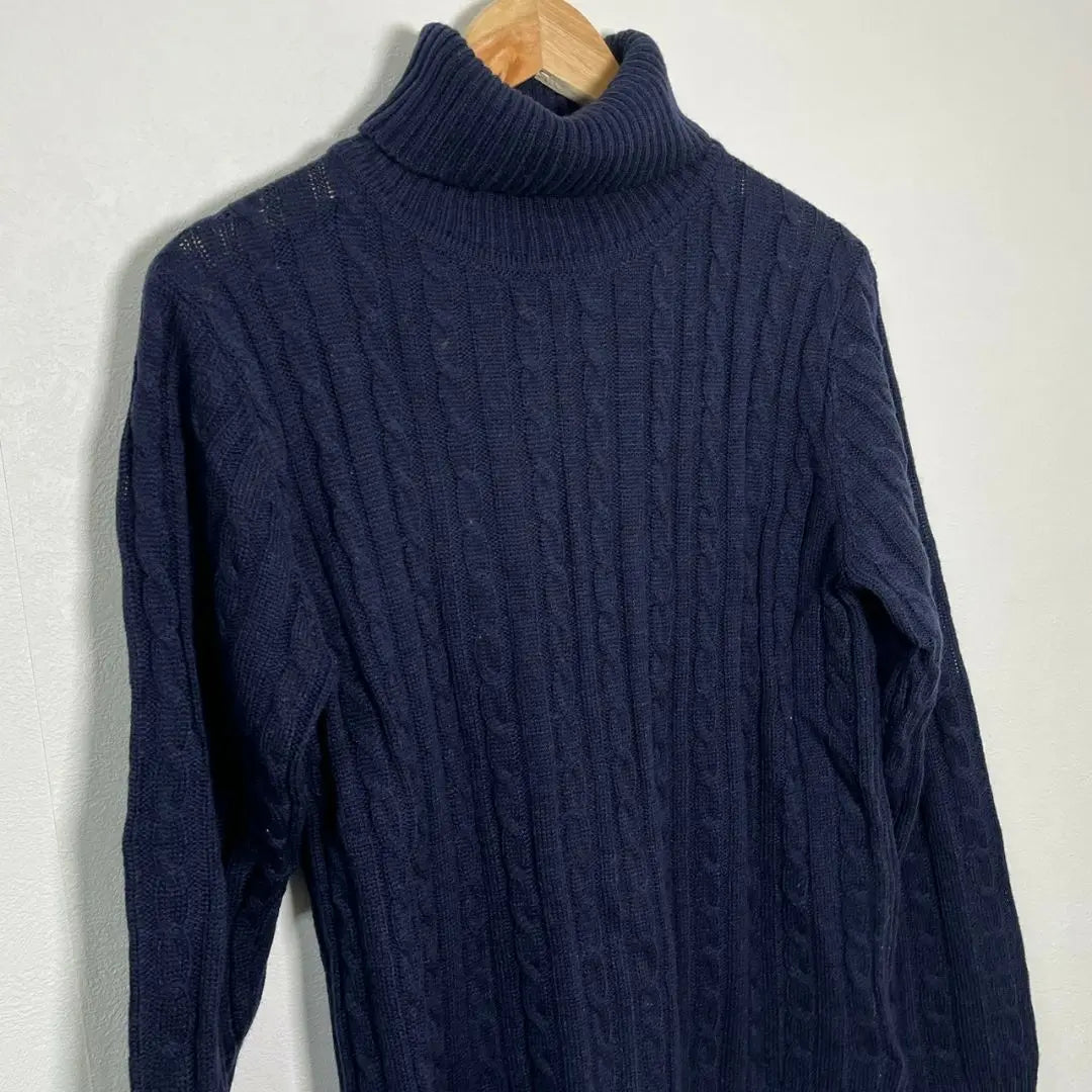 Urban Research Turtleneck Knit Women's 38 Navy Winter and Spring