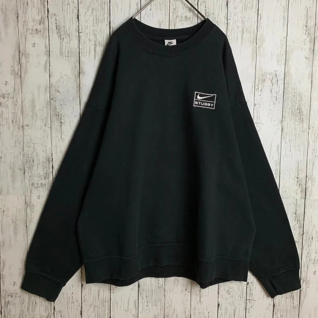 [Talla XL rara] Sudadera con logotipo bordado de colaboración limitada de Stussy x Nike/2328