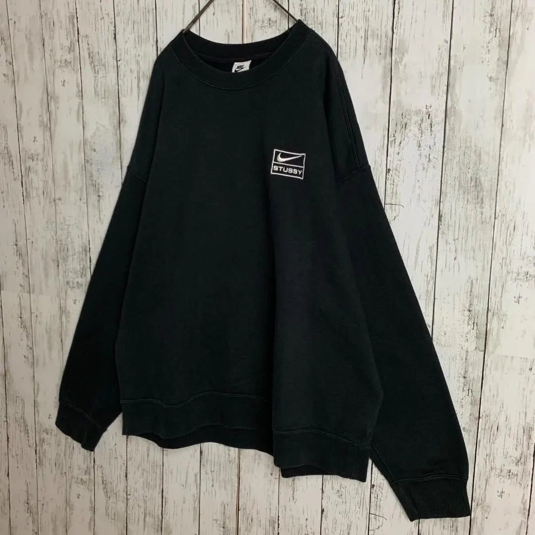 [Talla XL rara] Sudadera con logotipo bordado de colaboración limitada de Stussy x Nike/2328