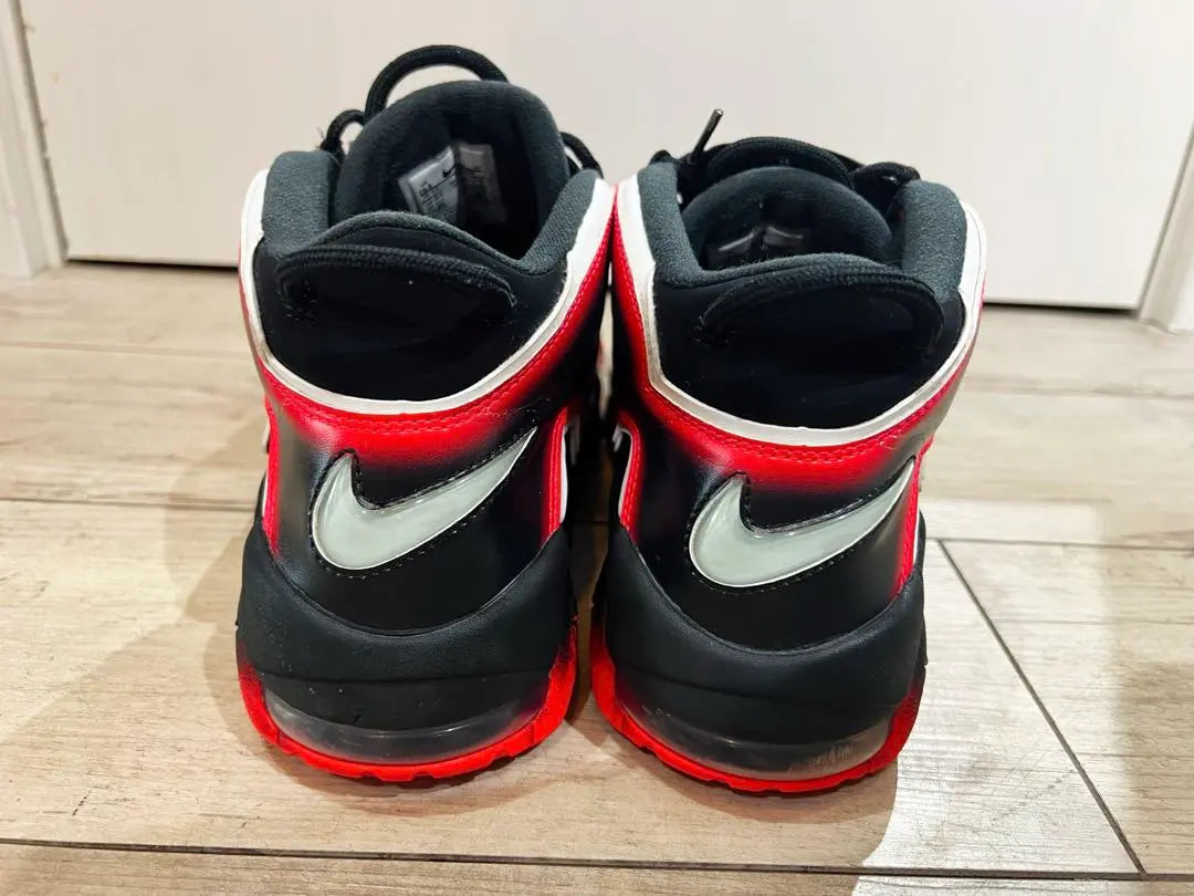 Beautiful condition Nike more up tempo More Ten Black Red 28.5