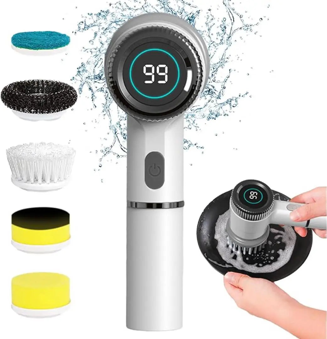 Only available now⭐️ Electric cleaning brush, polisher, cordless, rotating brush, home appliances